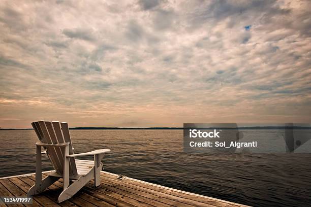 Tranquility Stock Photo - Download Image Now - Backgrounds, Cedar Tree, Chair