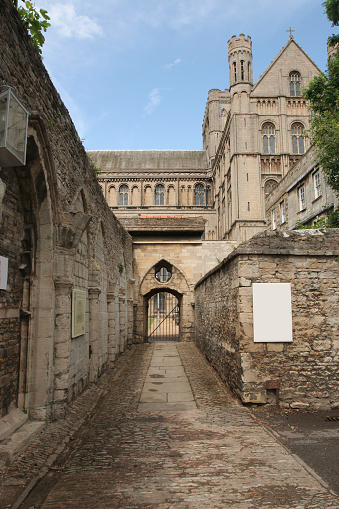 Peterborough cathedral from the side