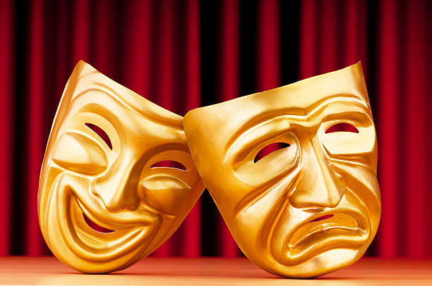 istock Masks with the theatre concept 153496138