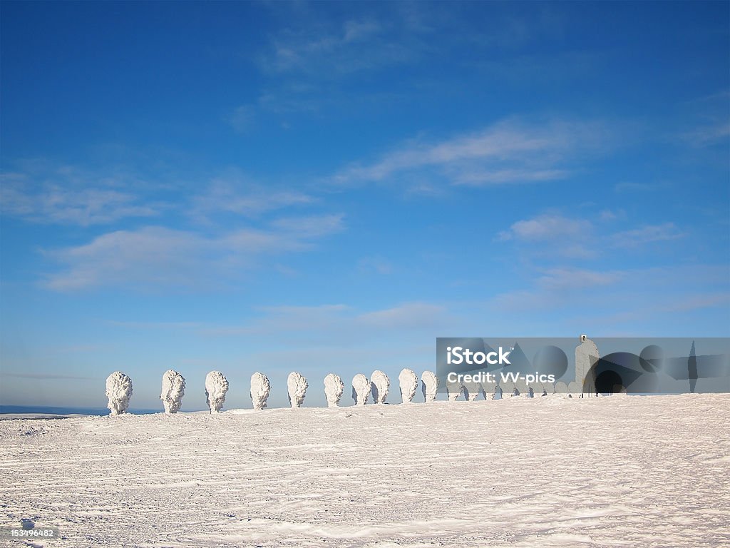 Snow Skulpturen in Lappland - Lizenzfrei Arktis Stock-Foto