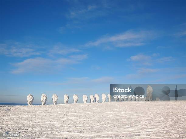 Foto de Esculturas De Neve Na Lapónia e mais fotos de stock de Ajardinado - Ajardinado, Branco, Clima polar