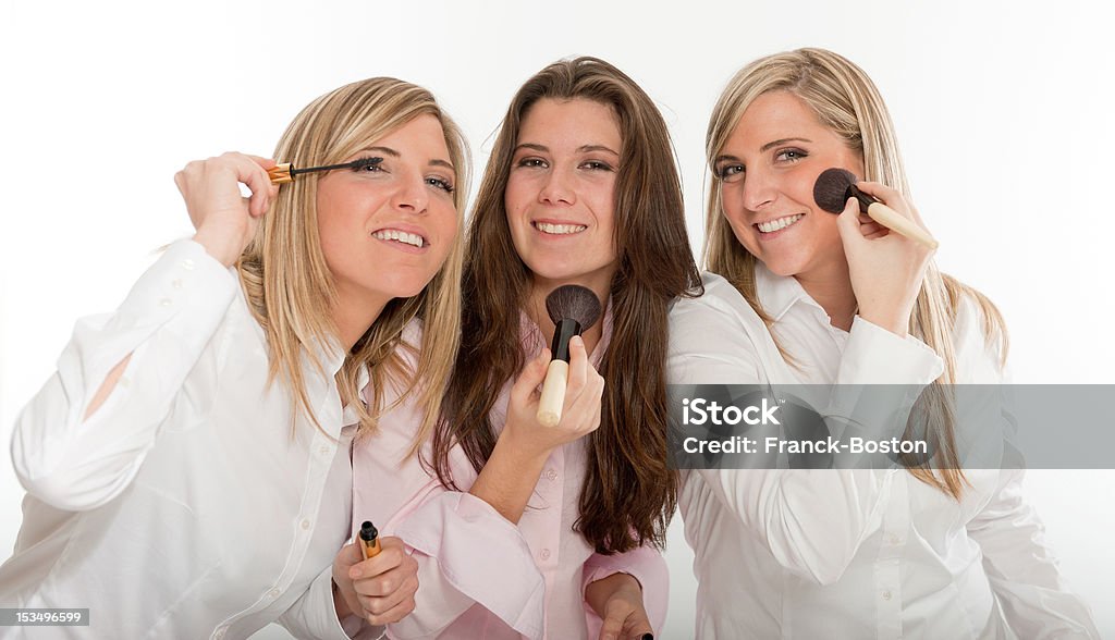 Meninas preparar para sair - Royalty-free Maquilhagem Foto de stock