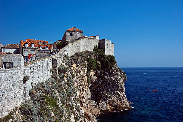 istock Roofs and wall of Dubrovnik, Croatia 153497331