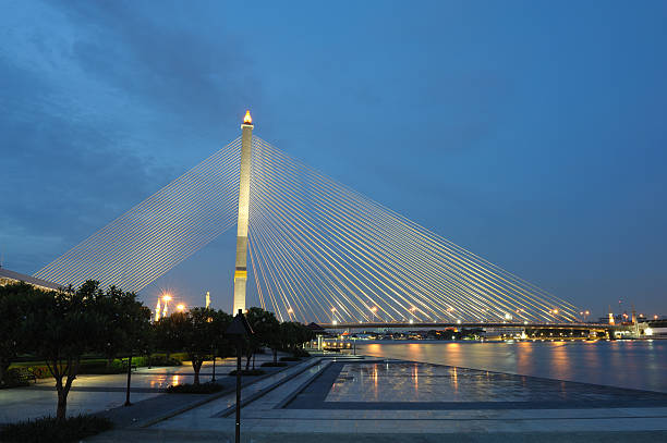 istock Cable bridge The Rama 8 Bangkok, Thailand 153497432
