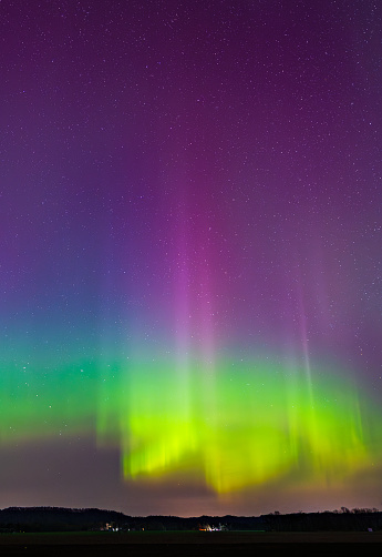 This aurora swirl happened on the back end of an insane night of auroras.