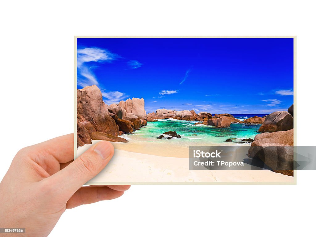 Fotografia di spiaggia in mano - Foto stock royalty-free di Acqua