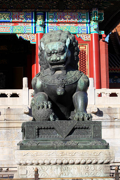 istock Copper within the Forbidden City Lions 153497906