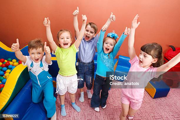 Shouting Kids Stock Photo - Download Image Now - Child, Preschool, Thumbs Up