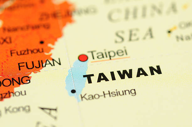 Taiwan on map Close up of Taiwan on map taiwan photos stock pictures, royalty-free photos & images