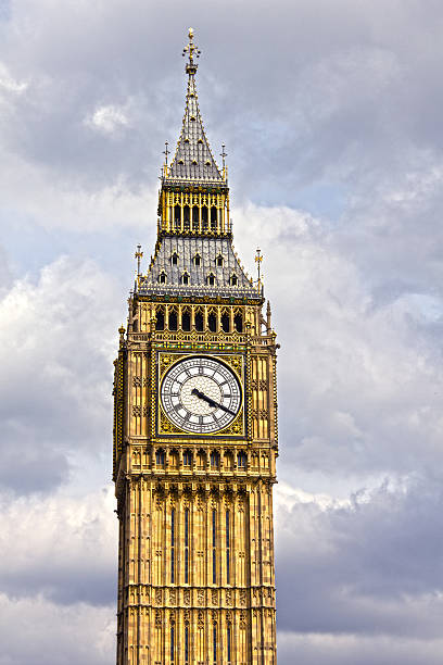 o famoso big ben, londres - big ben london england hdr houses of parliament london imagens e fotografias de stock