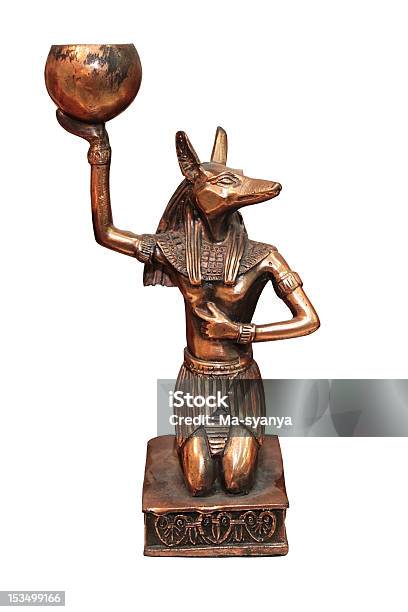 Estatuilla Del Premio Egipcio Aislado En Blanco Foto de stock y más banco de imágenes de Egipto - Egipto, Recuerdo, Anticuado