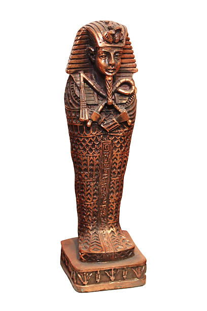 istock Egyptian statuette isolated on white 153499167
