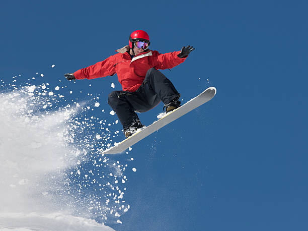 salto de snowboard - snowboard - fotografias e filmes do acervo