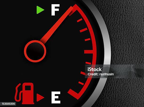Gas Full Meter Stock Photo - Download Image Now - Armored Tank, Full, Gas Tank