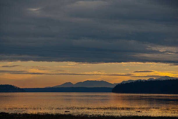 istock Sunset and Storm Clouds Over Skagit Bay 153500433