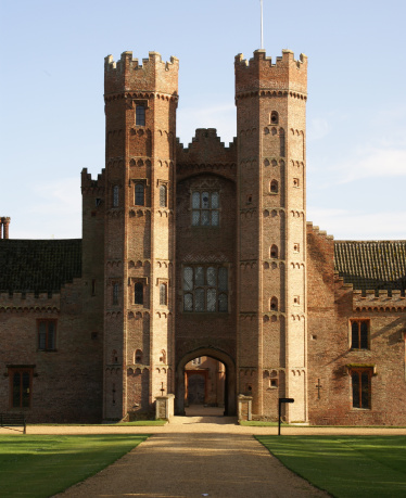 Front view of Oxburgh Hall gatehouse