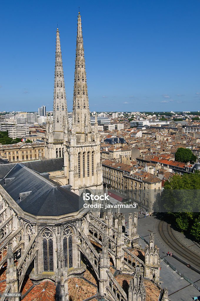 A beautiful view of St. Andrews Cathedral in Bordeaux St. Andrew's Cathedral, Bordeaux, France Bordeaux Stock Photo