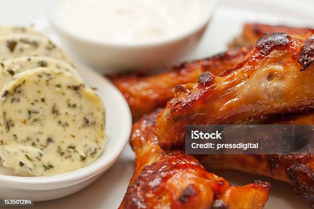 Buffalo Wing Platter Stock Photo - Download Image Now - Appetizer, Barbecue - Meal, Buffalo Chicken Wings