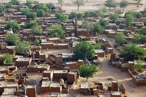 istock Close look down on a Dogon village 153501420