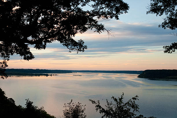 istock Sunset on Mississippi River in Iowa 153501562