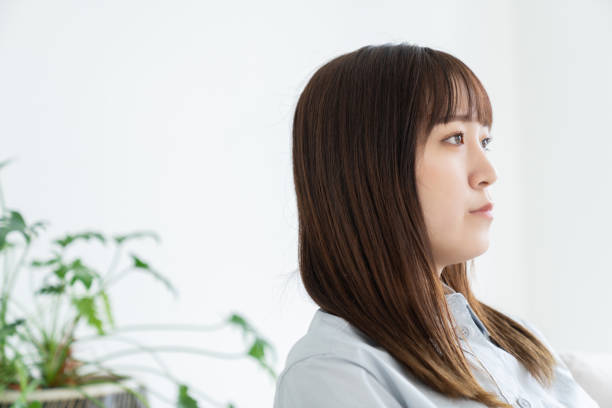 istock attractive Asian woman , think, 1535023615