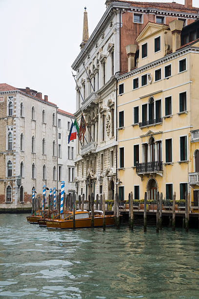 istock Old Rainy Venice Street and Channels 153502443