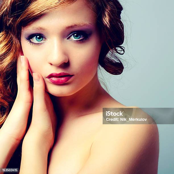 Vintage Portrait Of Young Lady Stock Photo - Download Image Now - Adult, Beautiful People, Beautiful Woman