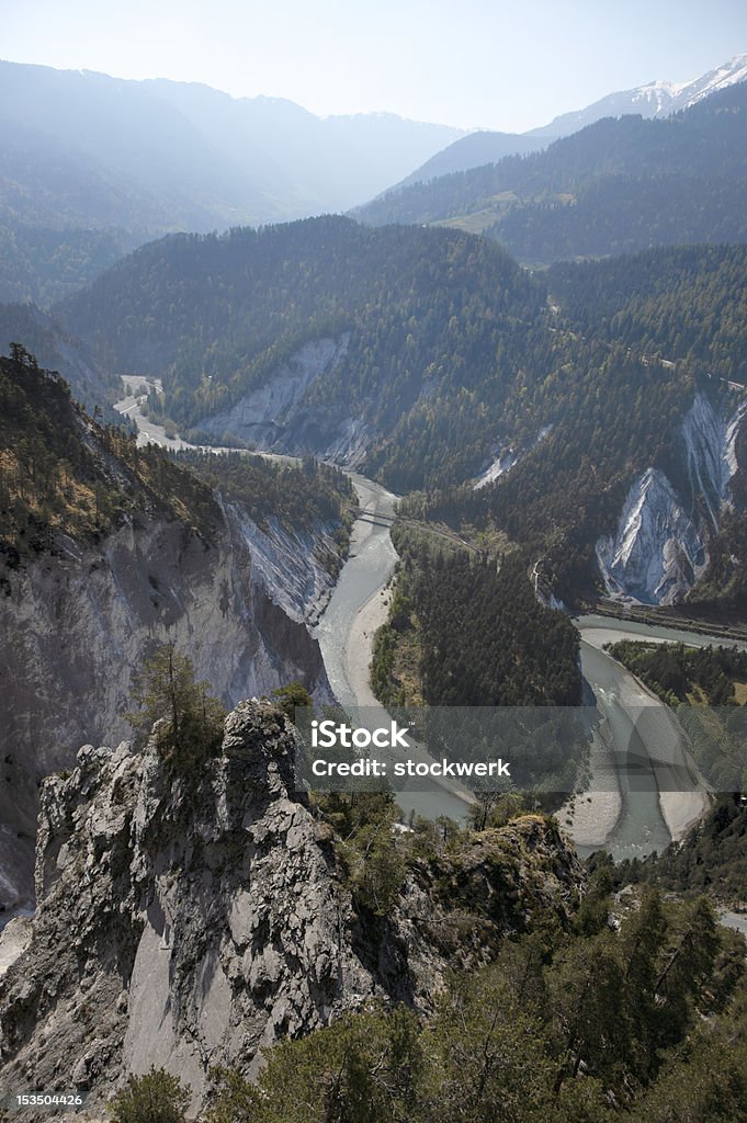 Reno Gorge (Rheinschlucht) (XXXL - Royalty-free Alpes Europeus Foto de stock