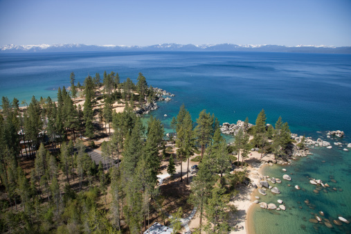 Aerial Photograph of Lake Tahoe California Nevada