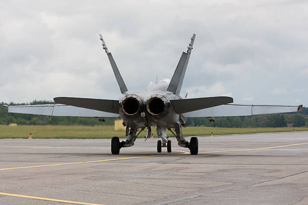 istock F/A-18 taxiing for take off 153505994