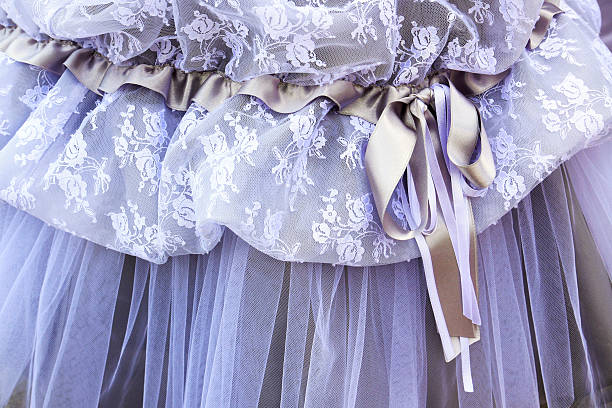 Violet beautiful wedding dress detail