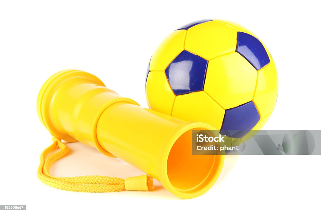 Futebol e fife - Foto de stock de Plástico royalty-free