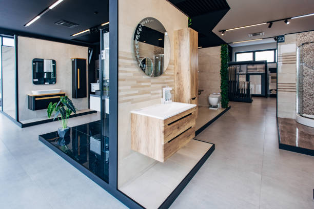 istock Bathrooms in showroom 1535090720