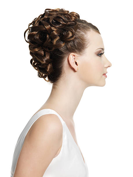 istock Young female with beautiful short curly hairstyle 153509232
