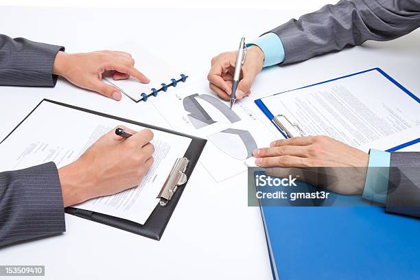 Businesspeople Working Together Stock Photo - Download Image Now - Adult, Adults Only, Agreement