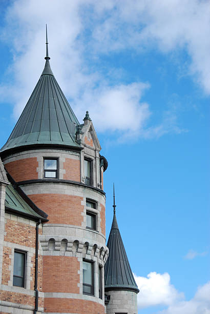 istock Roof Turrets in Quebec City 153509543
