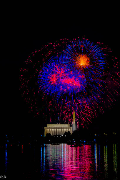 istock Independence Day Fireworks in DC/Lincoln memorial/Washington Monument 1535114214