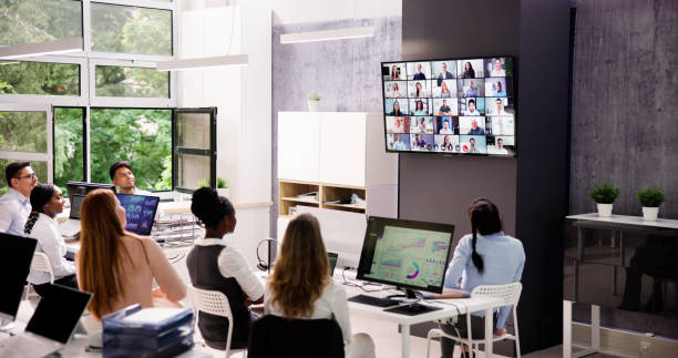 istock Online Video Conference Social Distancing Webinar Business 1535131022