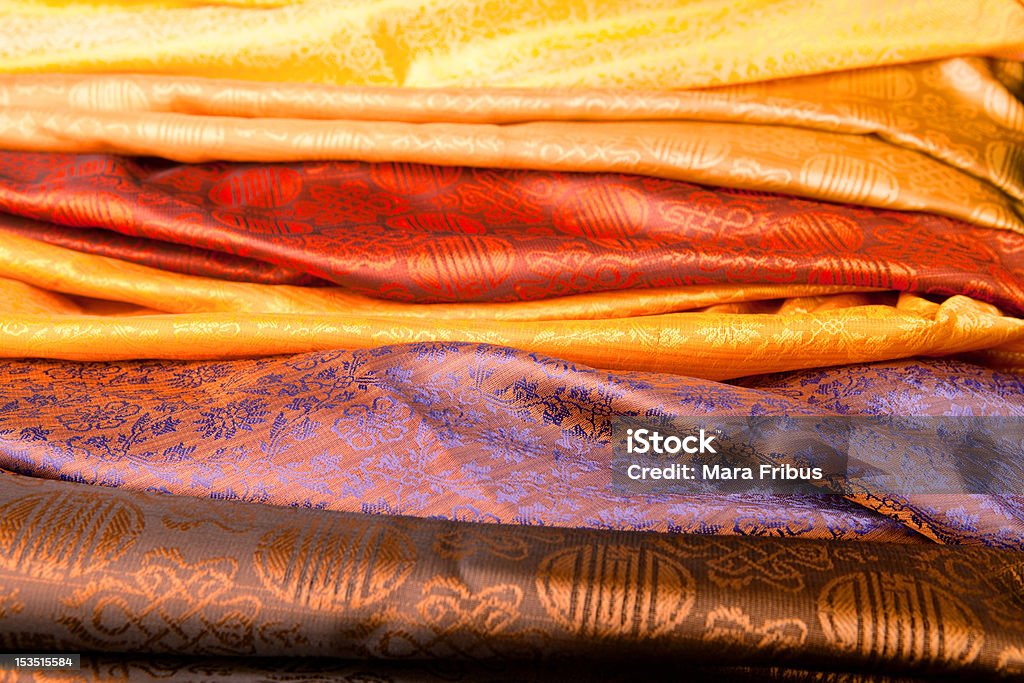 Индийский ткань - Стоковые фото Сари роялти-фри