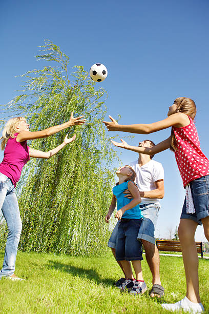 istock Happy family  in park 153516026