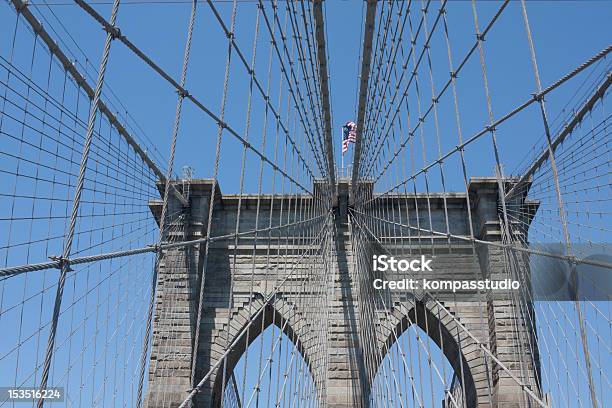 Brooklyn Bridge Stockfoto und mehr Bilder von Brooklyn - New York - Brooklyn - New York, Brücke, Extreme Nahaufnahme