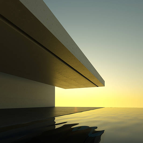 istock Modern house with swimming pool 153516363