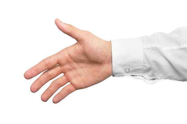 istock business man with an open hand 153516778