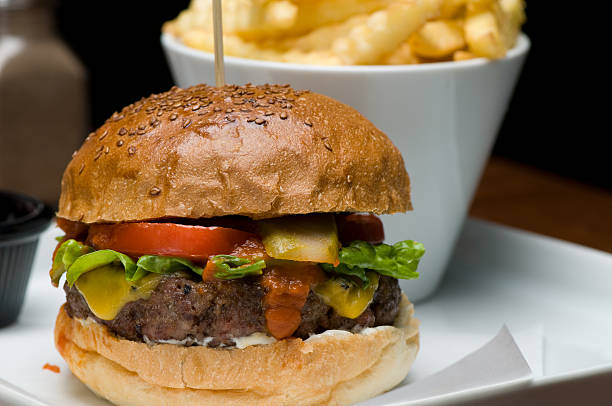 istock Cheeseburger and fries 153517121