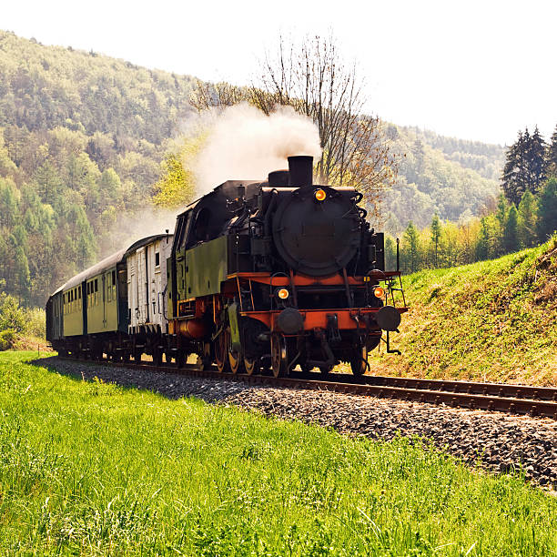 istock Historical German steam train 153517141