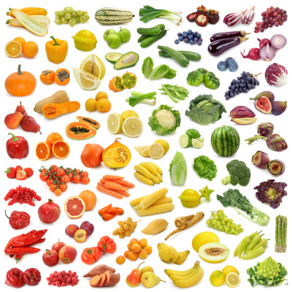Colección de frutas y verduras photo