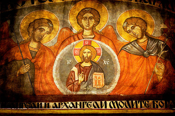 istock vintage icon in church 153517865