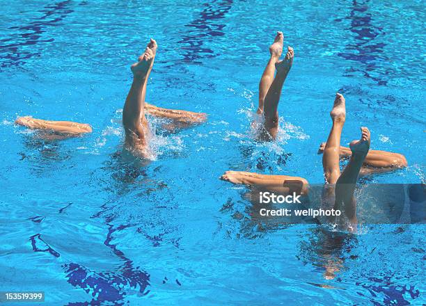 Synchronized Swimming Stock Photo - Download Image Now - Artistic Swimming, Activity, Adult