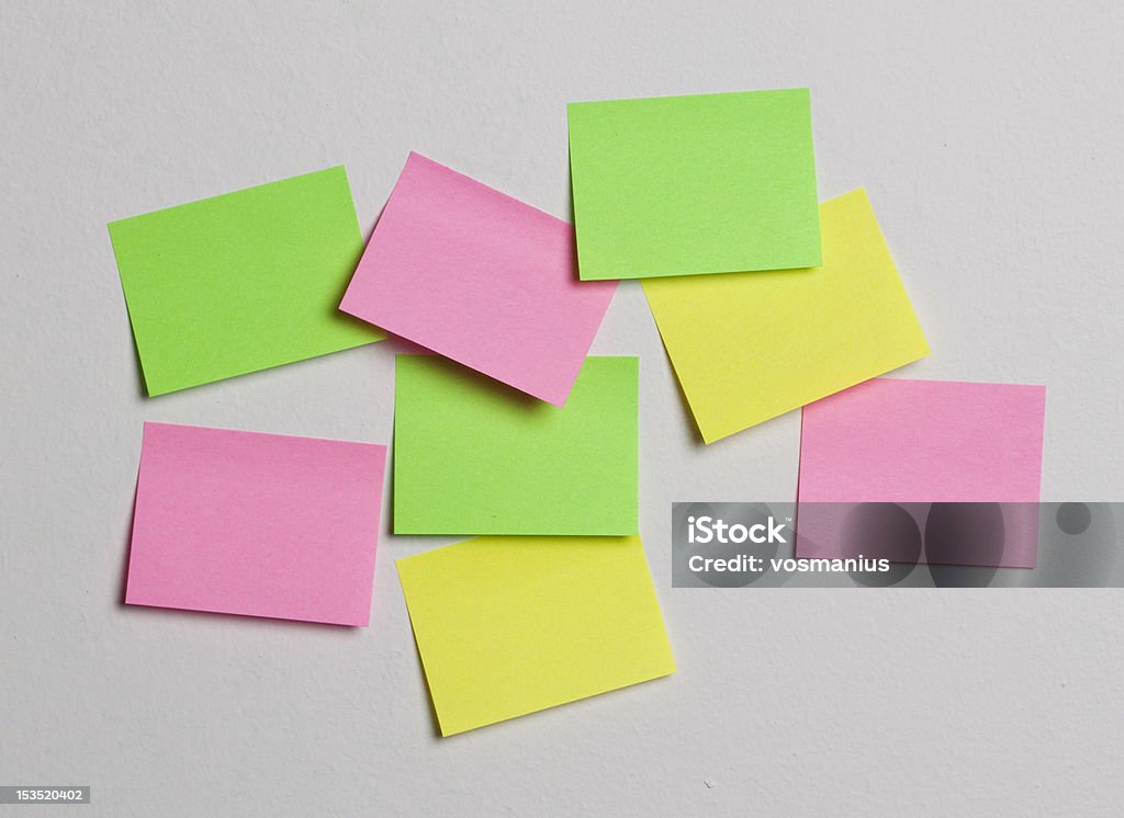note papers Adhesive Note Stock Photo