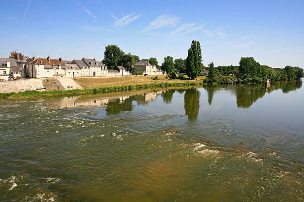 istock river near small town 153521555